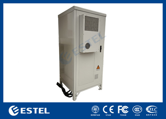 ระบบพลังงานโทรคมนาคมแบบไฮบริด 48VDC 300A 40U ตู้โทรคมนาคมกลางแจ้งที่มีเครื่องเย็น