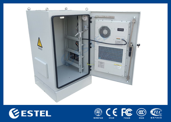 SGCC กองโทรคมนาคมกลางแจ้งสองผนัง พร้อมเครื่องปรับอากาศ 48VDC และแฟน