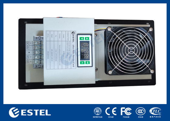 ไม่มีคอมเพรสเซอร์ เครื่องทําความเย็นไฟฟ้าร้อน 48VDC ความจุในการทําความเย็น 300W สําหรับตู้กลางแจ้ง
