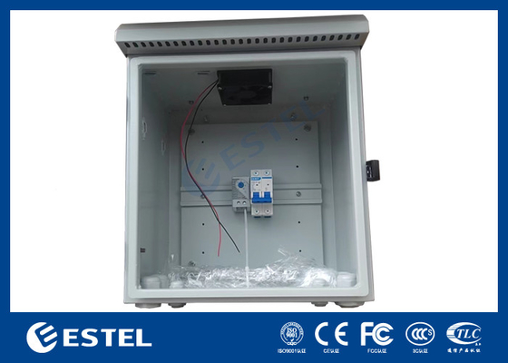 DIN Rail Pole Mount ป้องกันอากาศ แฟนบนด้านบนกับ Temp.