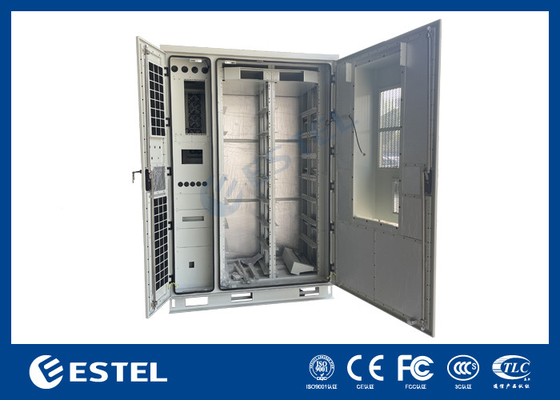 ปรับปรุง Three Bay Outdoor Base Station Cabinet ระบบปรับปรุงความเย็นและพลังงาน