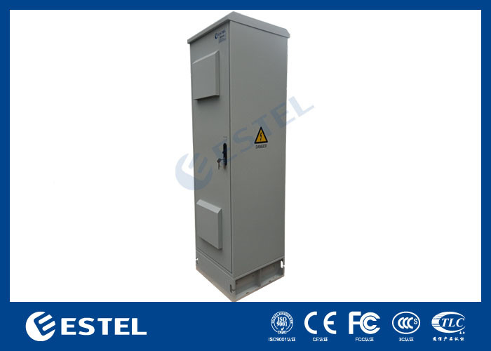 ET6060217A-42U ตู้สื่อสารกลางแจ้ง ตู้ 19 นิ้ว พร้อมพัดลมประตูคู่ IP55